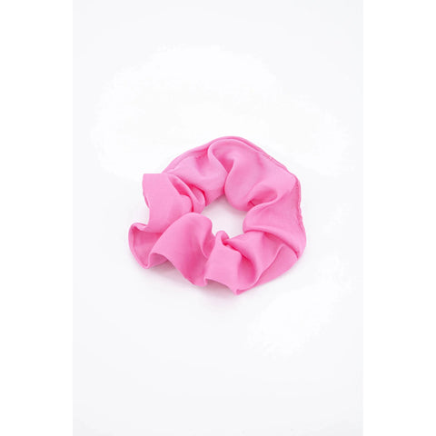 Plain Silk Textured Hair Scrunchie - Various Colours