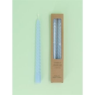Twist Taper Candle Twin Pack - Various Colours