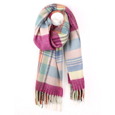 Tartan Check Winter Scarf - Various Colours