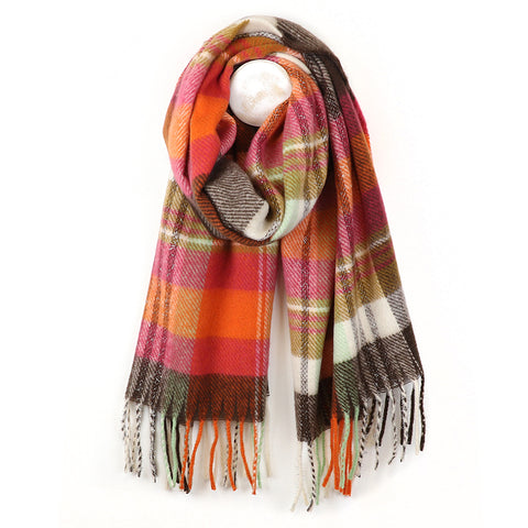 Tartan Check Winter Scarf - Various Colours