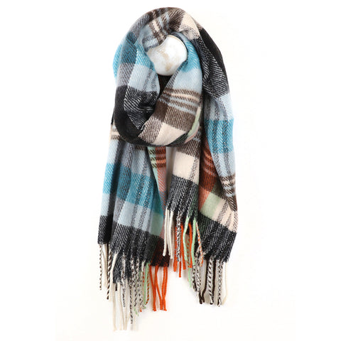 Tartan Check Winter Scarf - Various Colours