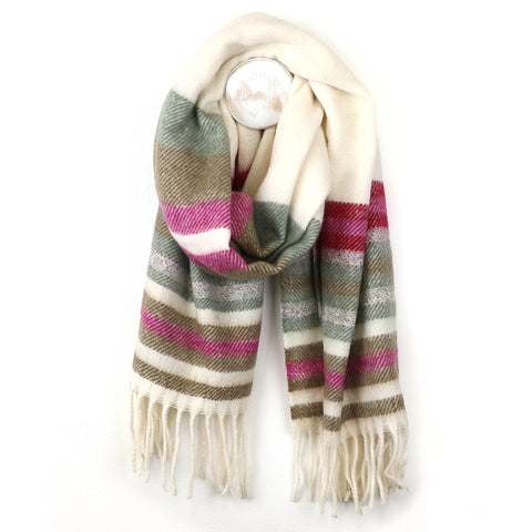 Twill Stripe Scarf - Various Colours
