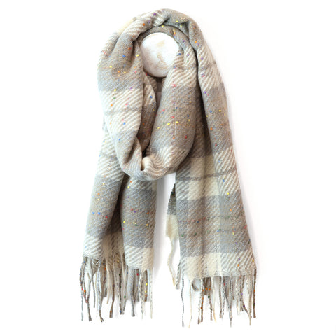 Olivia Tartan Weave Scarf - Various Colours