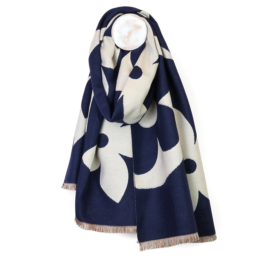 Louise Flower Silhouette Scarf - Various Colours