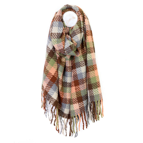 Jessica Check Weave Scarf - Various Colours