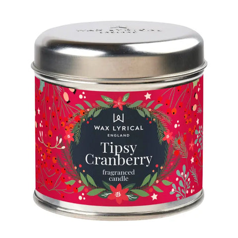 Christmas Tin Candle  - Various Scents