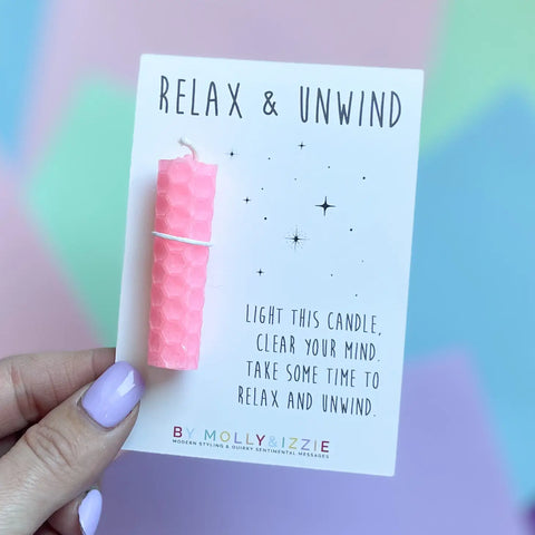 Relax and Unwind Candle - Various Colours