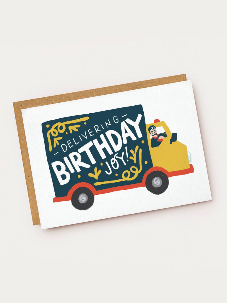 Birthday Joy Delivery Truck Birthday Card