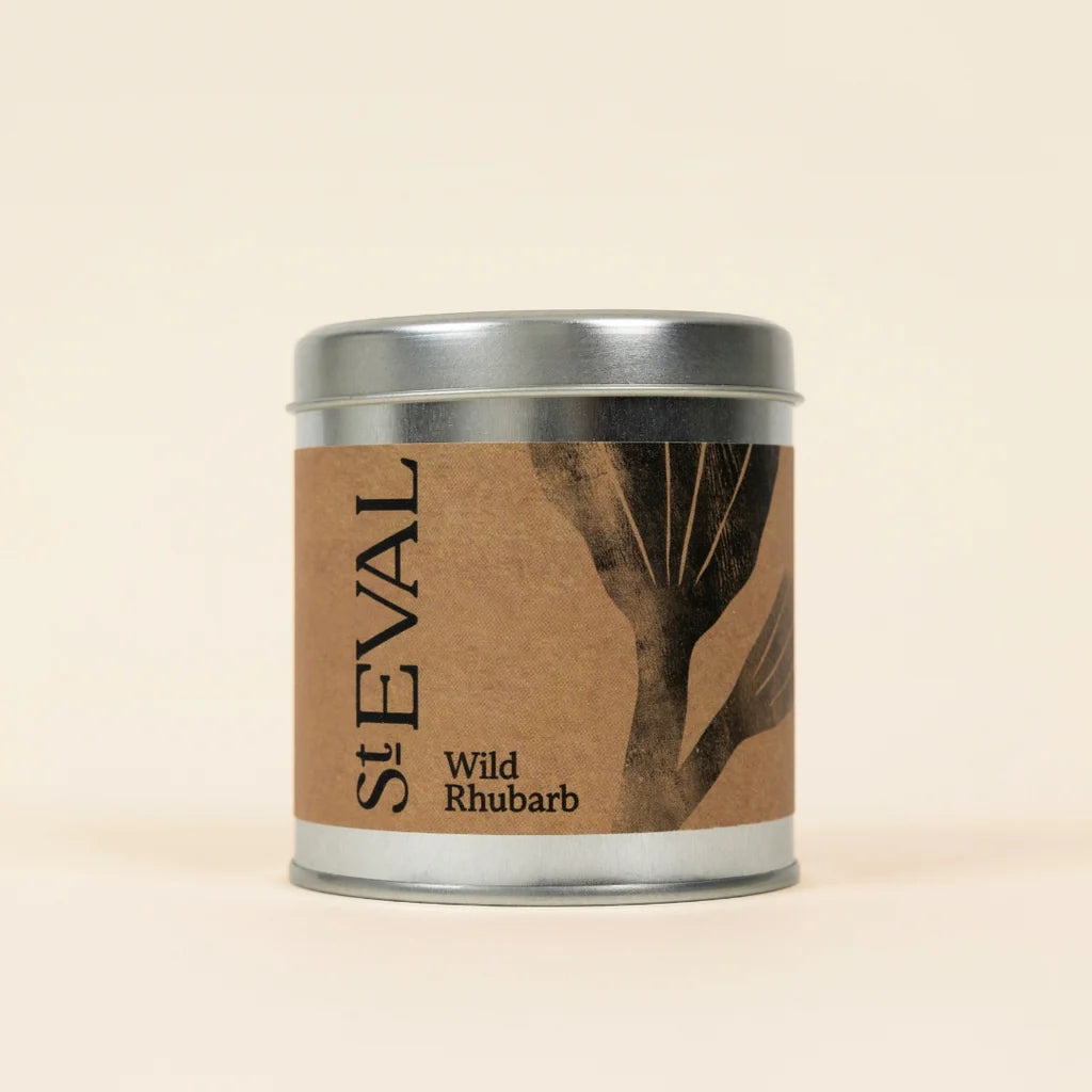 Wild Rhubard Scented Tin Candle