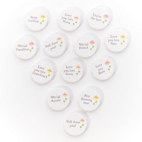 Floral Mini Token - Various Sayings