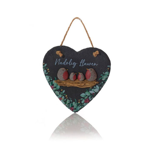 Pebble Robins Slate Hanger