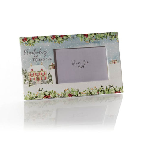 Nadolig Llawen Ceramic Photo Frame