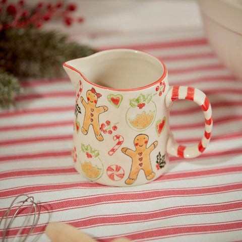 Gingerbread Jug With Striped Handle