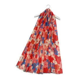 Retro Cherry Blossom Lightweight Scarf