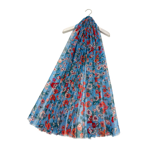 Mini Flower & Berry Lightweight Scarf - Various Colours