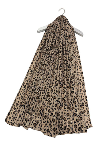 Leopard Print Hearts Scarf - Various Colours