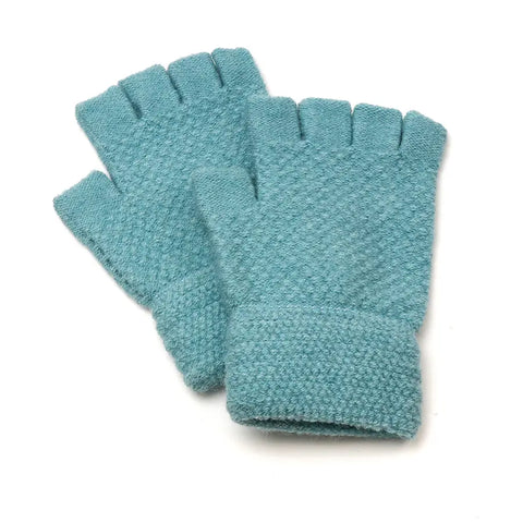 Knitted Fingerless Gloves - Various Colours