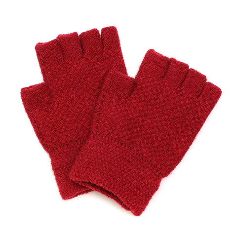 Knitted Fingerless Gloves - Various Colours