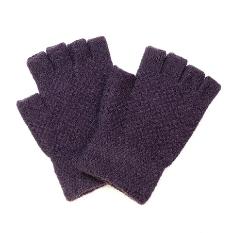 Knitted Fingerless Gloves - Various Colours