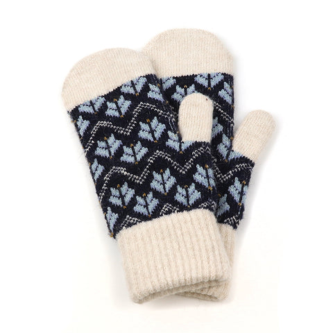Scandi Knit Mittens - Various Colours