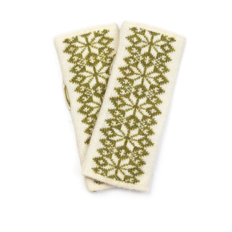 Scandi Starflower Knit Wrist Warmers -  Various Colours