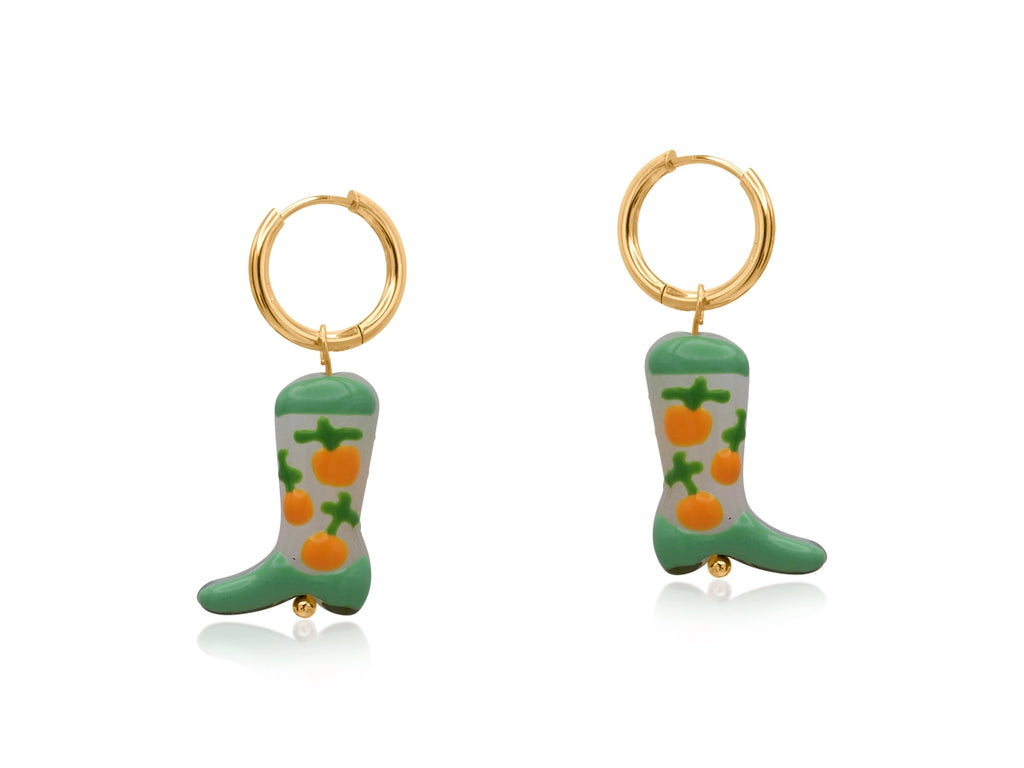 Cowboy Boot Earrings - Various Colours