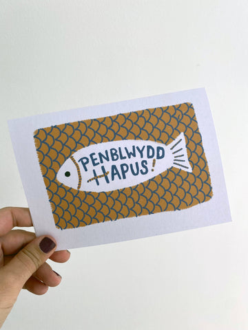 Penblwydd Hapus Fish