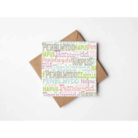 Penblwydd Hapus Card