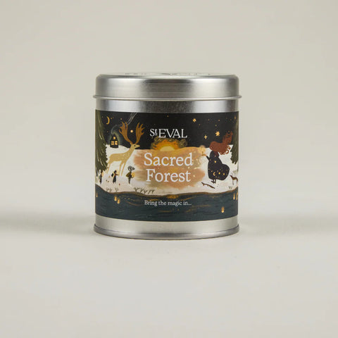Sacred Forest Christmas Tin Candle