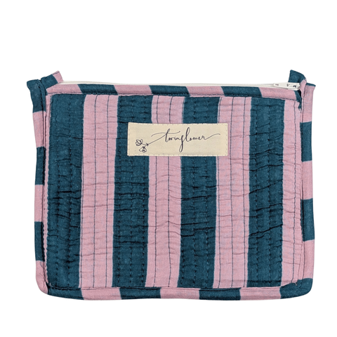 Striped Quilted Medium Purse - Various Colours