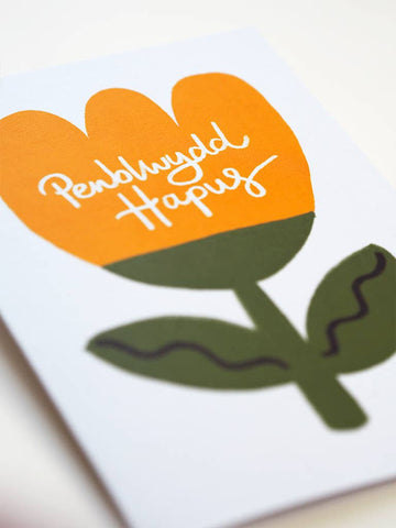 Penblwydd Hapus Tulip