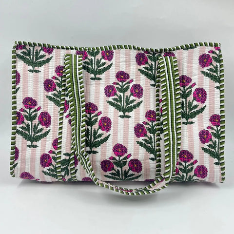 Quilted Reversible Tote Bag - Various Colours