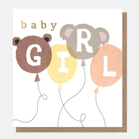 Animal Balloons New Baby Girl