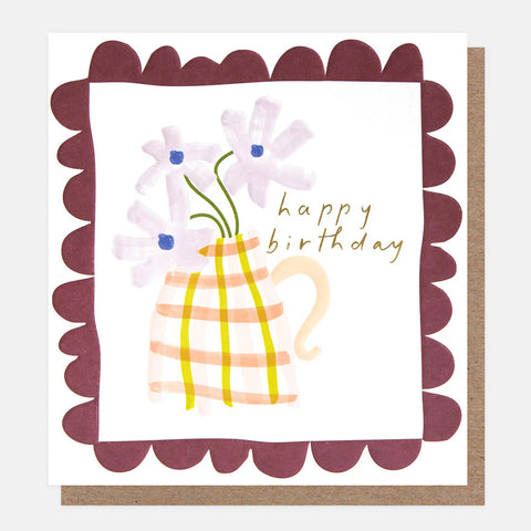 Flowers In A Vase Birthday Card