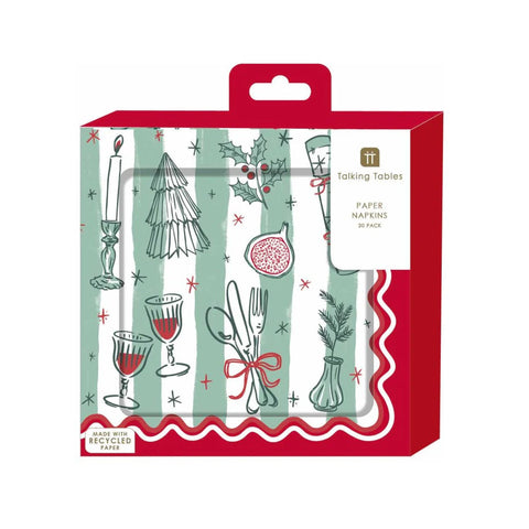 Christmas Paper Napkins - Various Designs