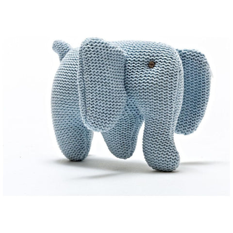 Knitted Elephant Rattle - Various Colours