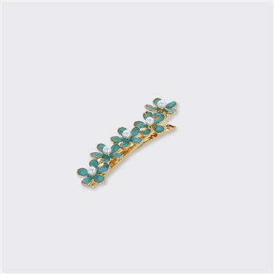 Enamel Flower Hair Clip - Various Colour
