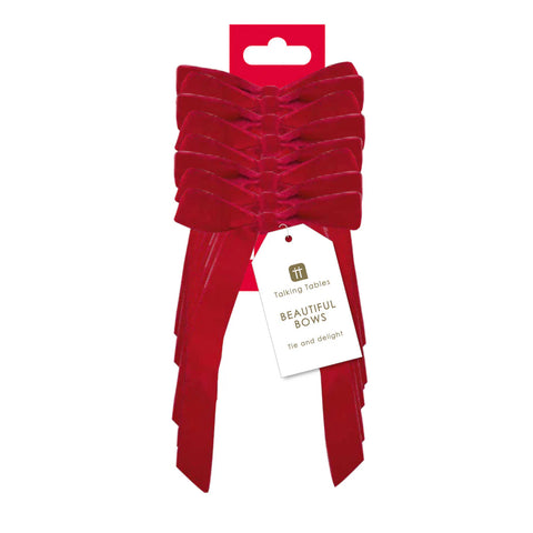 Candy Red Velvet Gift Bows