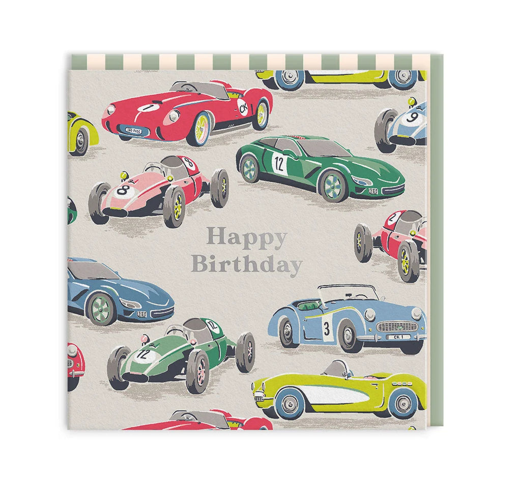 Vintage Cars Happy Birthday
