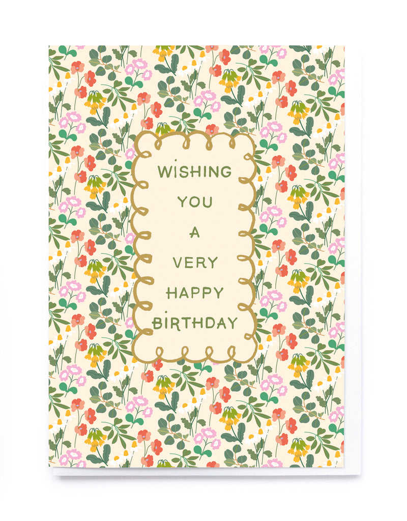 Happy Birthday Ditsy Floral