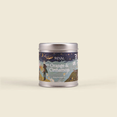 Orange & Cinnamon Scented Tin Candle