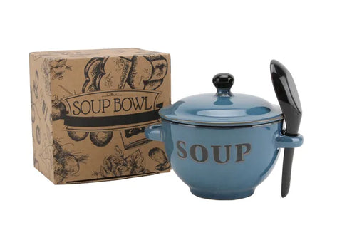Soup Bowl and Spoon Set