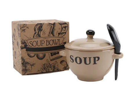 Soup Bowl and Spoon Set