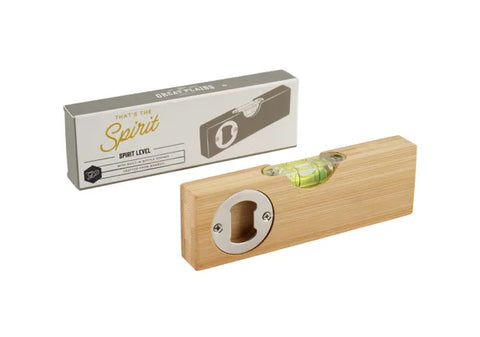 Wooden Spirit Level Bottle Opener