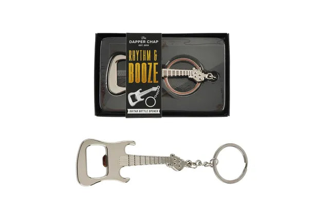 Dapper Chap Guitar Bottle Opener Keyring