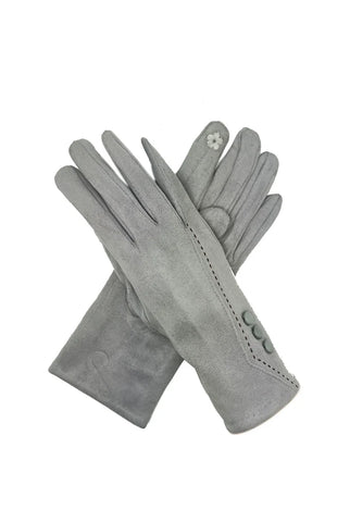Gloves with Stich Detail and Buttons - Various Colours
