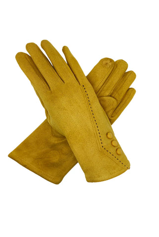 Gloves with Stich Detail and Buttons - Various Colours