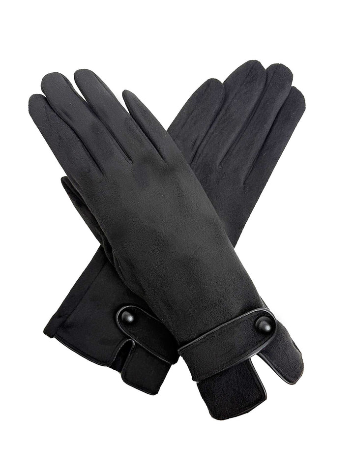 Gloves with Single Button Detail on Cuff - Various Colours