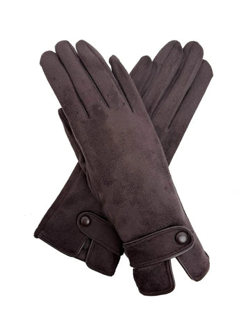Gloves with Single Button Detail on Cuff - Various Colours