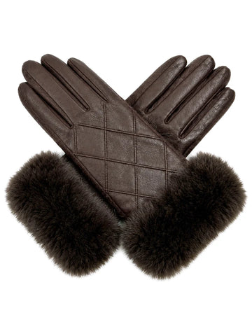 Gloves with Fur Detailed Cuff - Various Colours